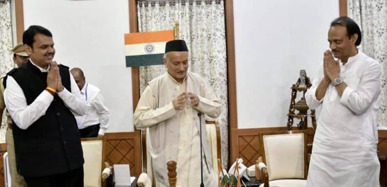 महाराष्ट्र में बड़ा उलटफेर: देवेंद्र फडणवीस फिर बने मुख्यमंत्री,अजित उपमुख्यमंत्री