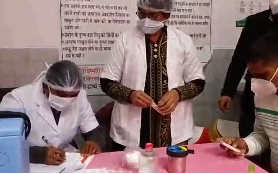 सिद्धार्थनगर : जिले में कोविड वैक्सीनेशन का ड्राई रन शुरू