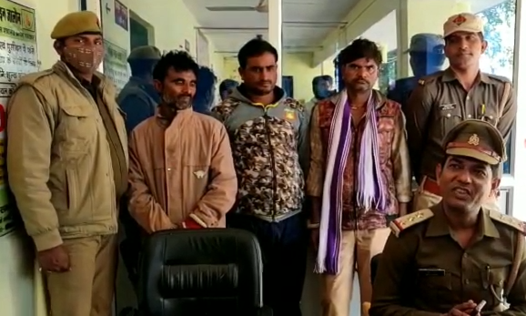 जालौन : चोरी के योजना बना रहे तीन बदमाश चढ़े पुलिस के हत्थे