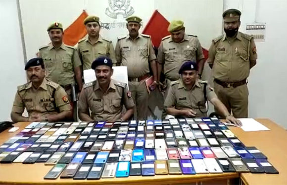 चोरी व गुम हुए 133 स्मार्ट मोबाइल फोन बरामद