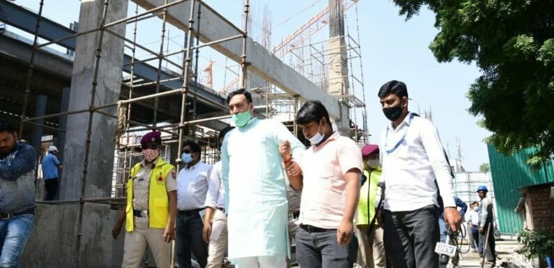 पर्यावरण मंत्री ने डब्ल्यूएचओ बिल्डिंग के निर्माण स्थल का औचक निरीक्षण किया