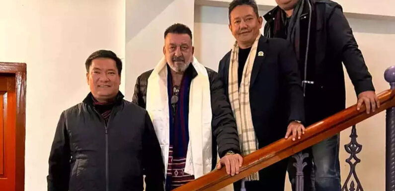 अरुणाचल प्रदेश के ब्रांड एंबेसडर बने संजय दत्त, सीएम पेमा खांडू के साथ आए नजर
