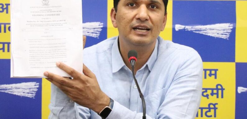 आप प्रवक्ता सौरभ भारद्वाज ने भाजपा पर MCD की प्रॉपर्टी बेचने का लगाया आरोप