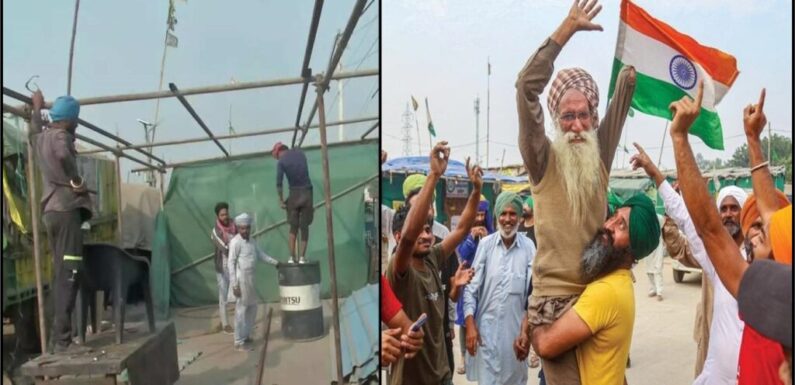 खुशी मनाते हुए किसानों की घर वापसी शुरू, दिल्ली की सीमाओं से हटे तंबू , टिकैत ने कही ये बात