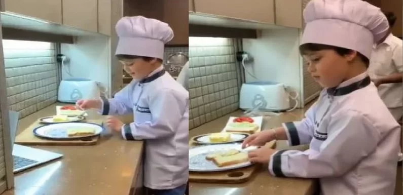 करण जौहर के बेटे यश बने शेफ,  ब्रेड सैंडविच बनाने का वीडियो हुआ वायरल