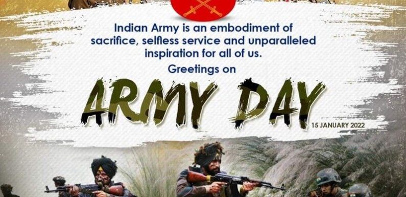 भारतीय सेना दिवस के अवसर पर भारत माँ के सपूतों को नमन करते भारतीय नेता