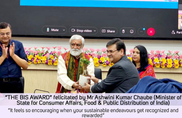 भारतीय मानक ब्यूरो (बीआईएस) ने श्री यावर अली शाह को किया सम्मानित