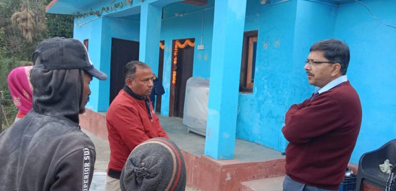 पोखरी नगर के कार्यों का निदेशक शहरी विकास नवनीत पांडे ने किया निरीक्षण