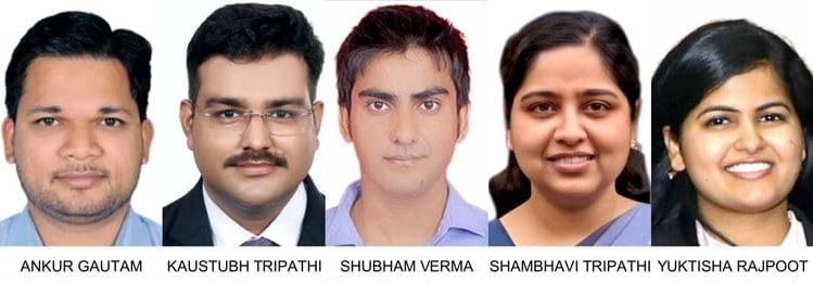 पाँच पी.सी.एस. सी.एम.एस. से चयनित
